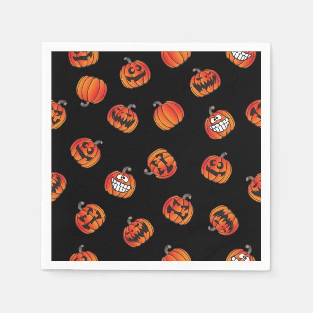 Pumpkin pattern napkins (Front)