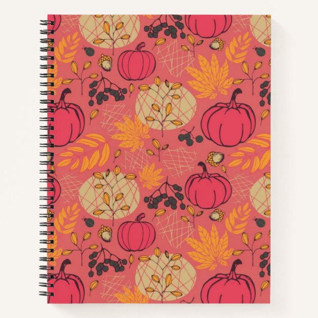 Pumpkin pattern notebook (Front)