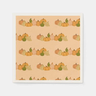 Pumpkin Pattern Paper Napkins – Halloween Party