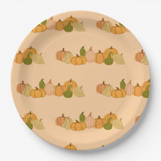 Pumpkin Pattern Paper Napkins – Halloween Party Paper Plates