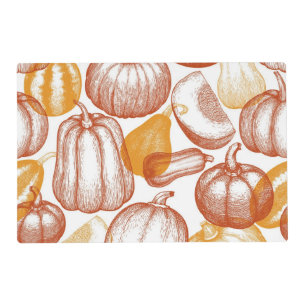 Pumpkin pattern placemat