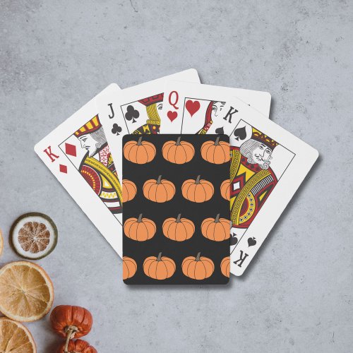 Pumpkin Pattern Playing Cards