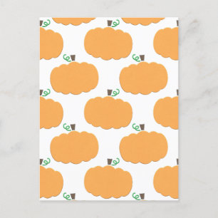 Pumpkin Pattern Postcard