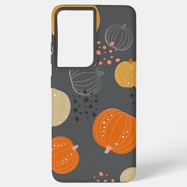 Pumpkin pattern samsung galaxy case (Back)