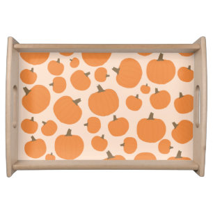 Pumpkin Pattern Serving Tray