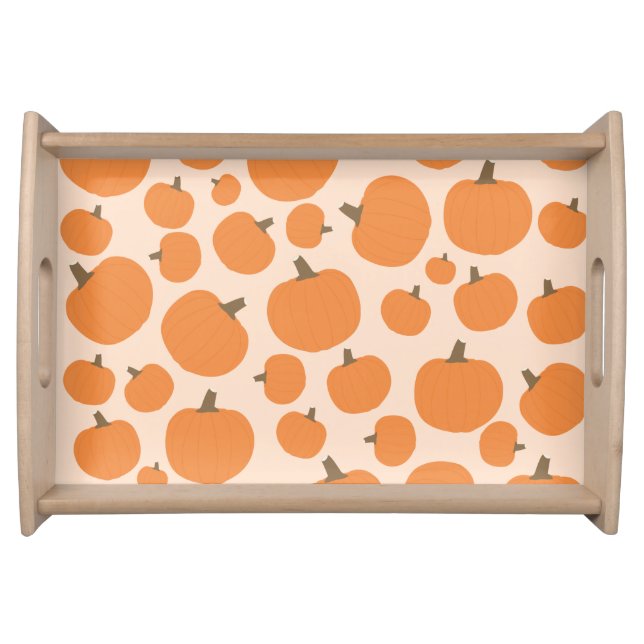 Pumpkin Pattern Serving Tray (Front)