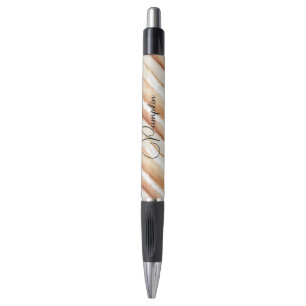 Pumpkin Peach Cream Latte Stripes Pen