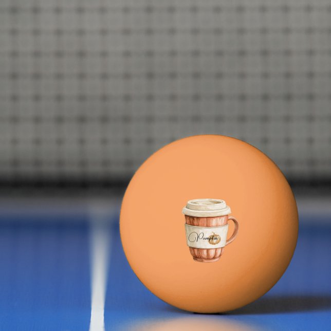 Pumpkin Peach Latte Stripes   Ping Pong Ball (Net)