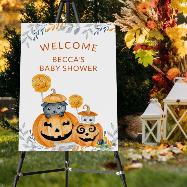 Pumpkin Peek-a-Boo Halloween Welcome Easel Foam Board (Creator Uploaded)