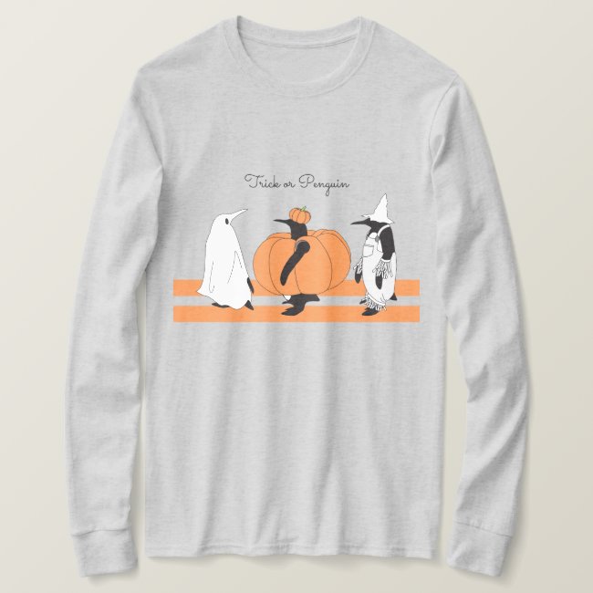 Pumpkin Penguin Cartoon Funny Halloween