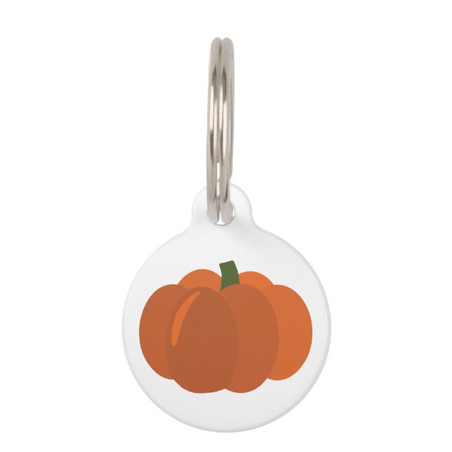 Pumpkin Pet ID Tag (Front)