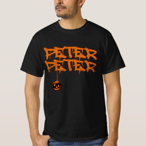 Pumpkin Peter Halloween Costume  T_Shirt