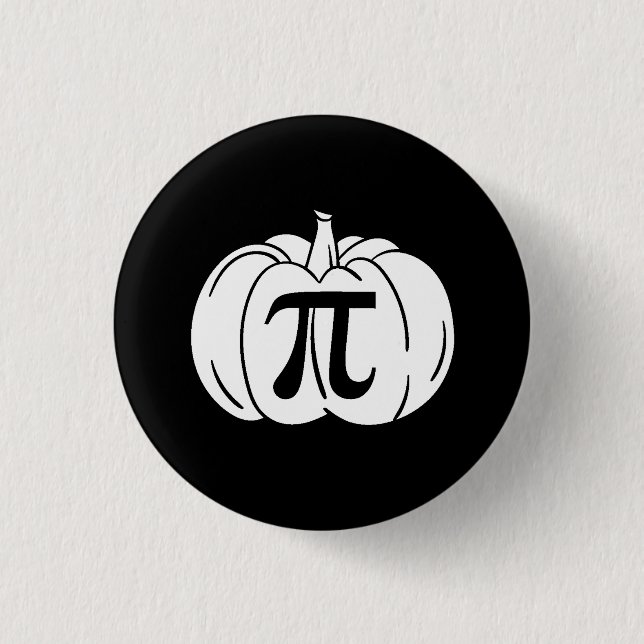 Pumpkin Pi Halloween Button (Front)