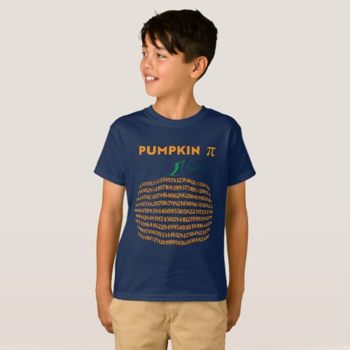 Pumpkin Pi Halloween Math Joke T_Shirt