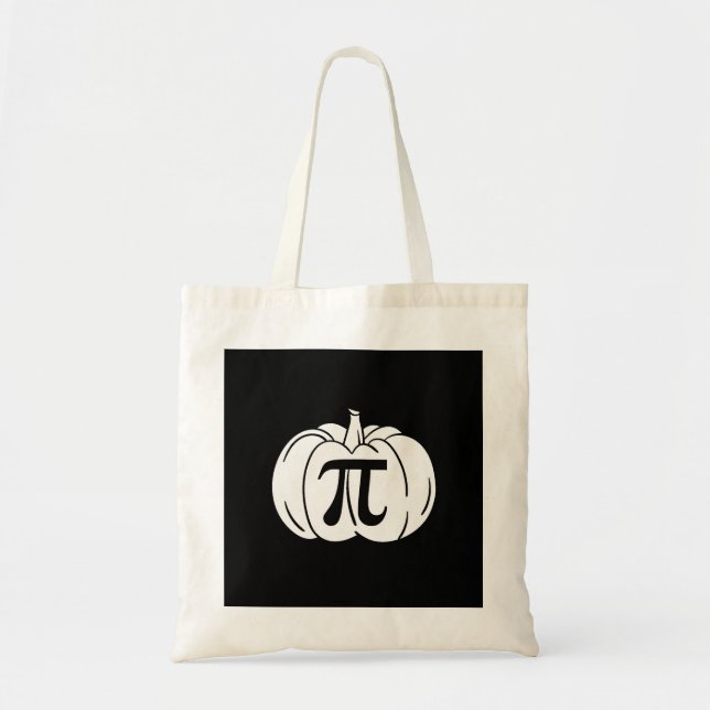 Pumpkin Pi Halloween Tote Bag (Front)