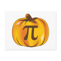 Pumpkin Pi - Happy Halloween Postcard Pumpkin Pi - Happy Halloween Postcard