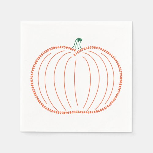 Pumpkin Pi Napkins