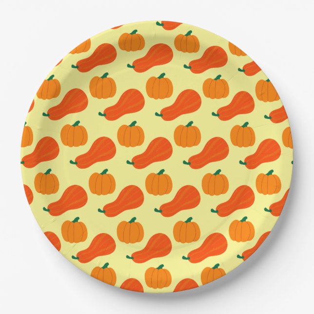 Pumpkin Pi Paper Plates (Front)