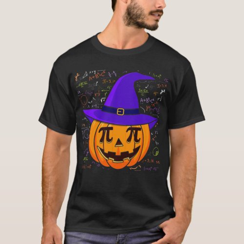 Pumpkin Pi Pie Funny Halloween Costume Math Pun T_Shirt