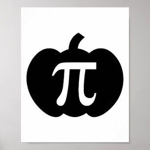 Pumpkin Pi Pie Math Teacher Halloween Funny Christ Poster