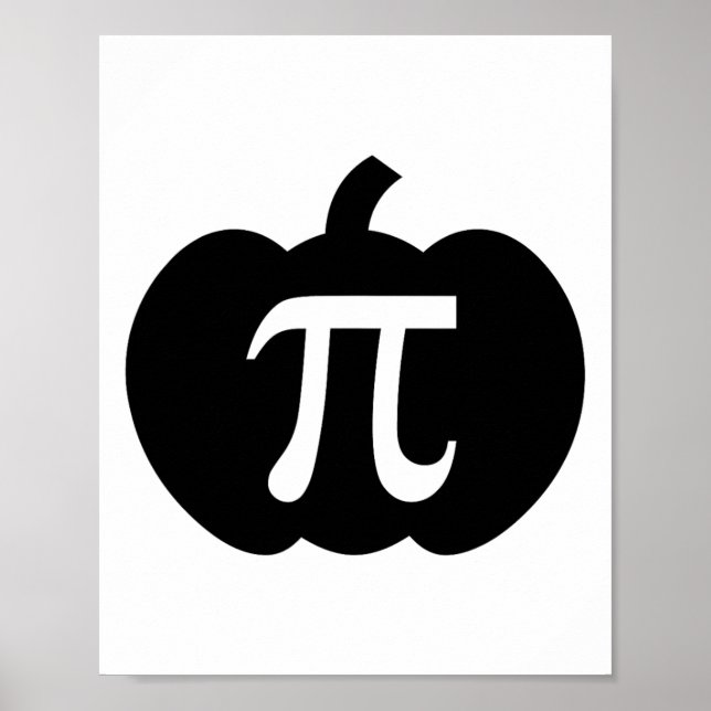Pumpkin Pi Pie Math Teacher Halloween Funny Christ Poster (Front)