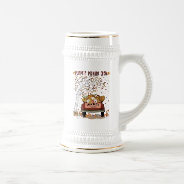Pumpkin Picking Crew Beer Stein (Right)