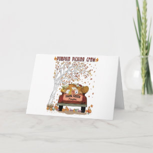 Pumpkin Picking Crew Card
