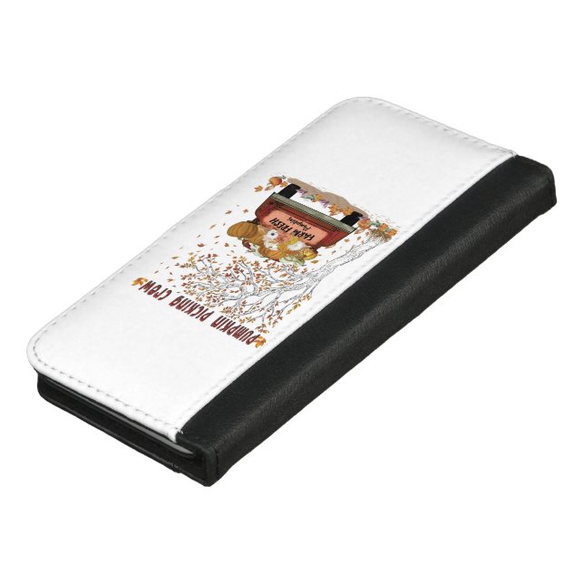 Pumpkin Picking Crew iPhone Wallet Case (Top)