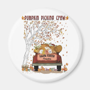 Pumpkin Picking Crew Magnet