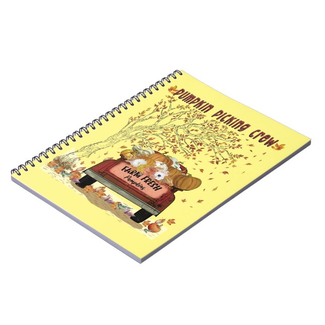 Pumpkin Picking Crew Notebook (Left Side)