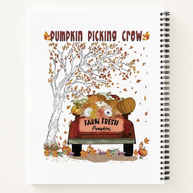Pumpkin Picking Crew Notebook (Back)