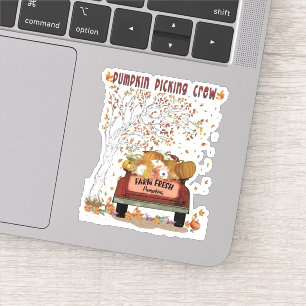 Pumpkin Picking Crew Sticker
