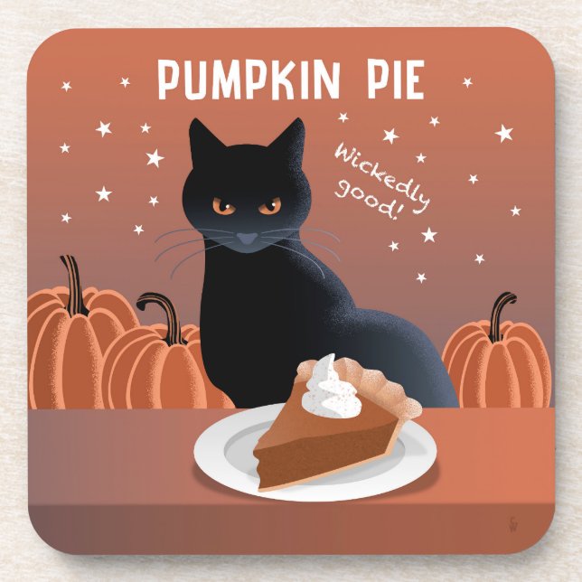 Pumpkin Pie Beverage Coaster (Front)