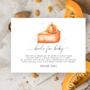 Pumpkin pie books for baby ticket enclosure card