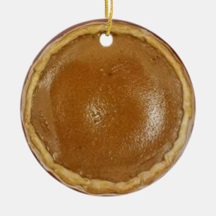 Pumpkin Pie Christmas Ceramic Ornament