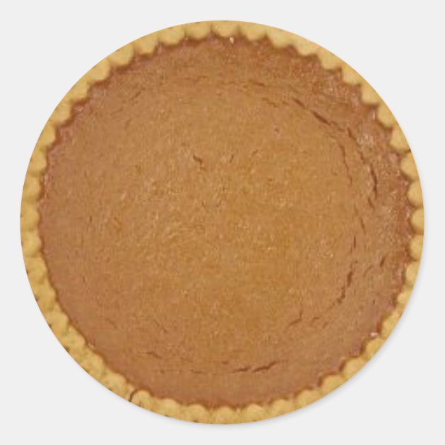 Pumpkin Pie Classic Round Sticker