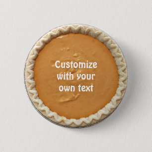 Pumpkin Pie Custom Text Button