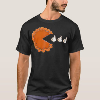 Pumpkin Pie Eating Whipped Cream Thanksgiving Day T-Shirt