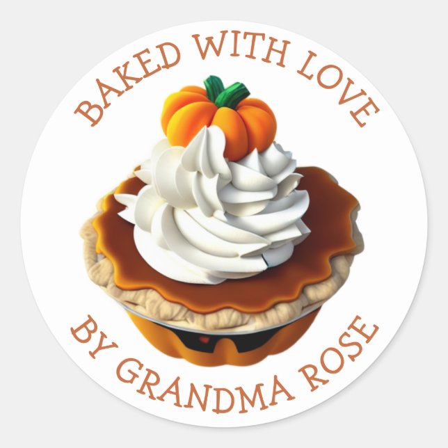 Pumpkin Pie Food Label (Front)