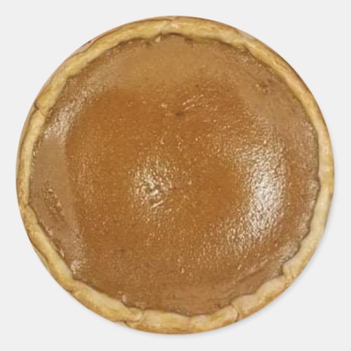 Pumpkin Pie Food Photo   Classic Round Sticker