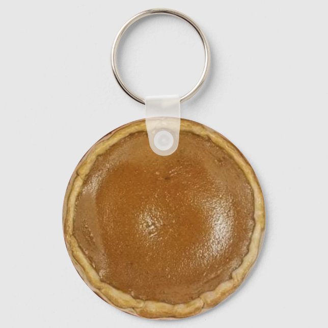 Pumpkin Pie Food Photo Keychain (Front)