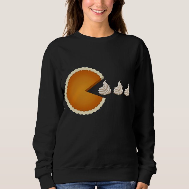 Pumpkin Pie Funny Math Halloween Costume Thanksgiv Sweatshirt (Front)