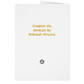 "Pumpkin Pie" Geometric Abstract Cards (Back)