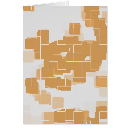 "Pumpkin Pie" Geometric Abstract Cards (Front)