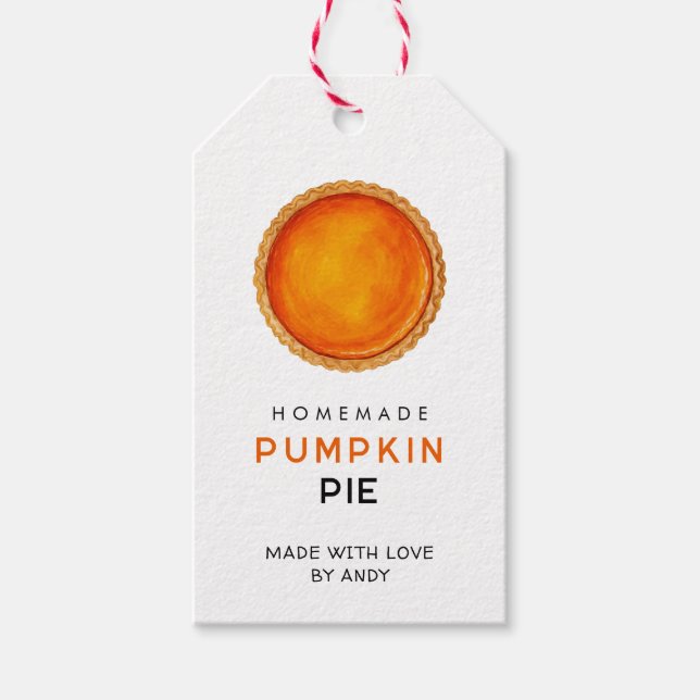 Pumpkin pie gift tag (Front)
