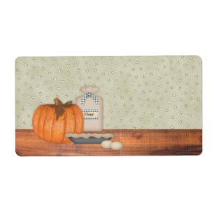Pumpkin Pie Label