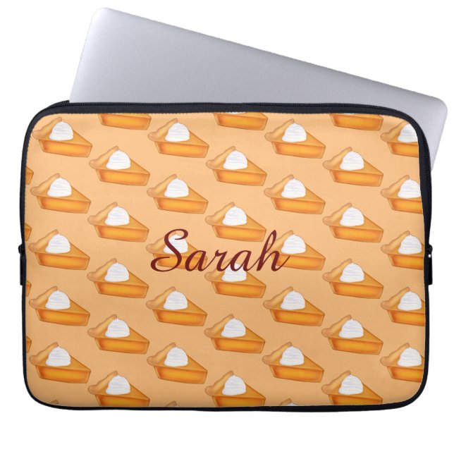 Pumpkin Pie Laptop Sleeve (Front)