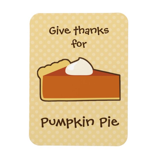 Pumpkin Pie Magnet (Vertical)