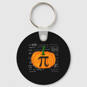 Pumpkin Pie Math Funny Halloween Thanksgiving Pi D Keychain