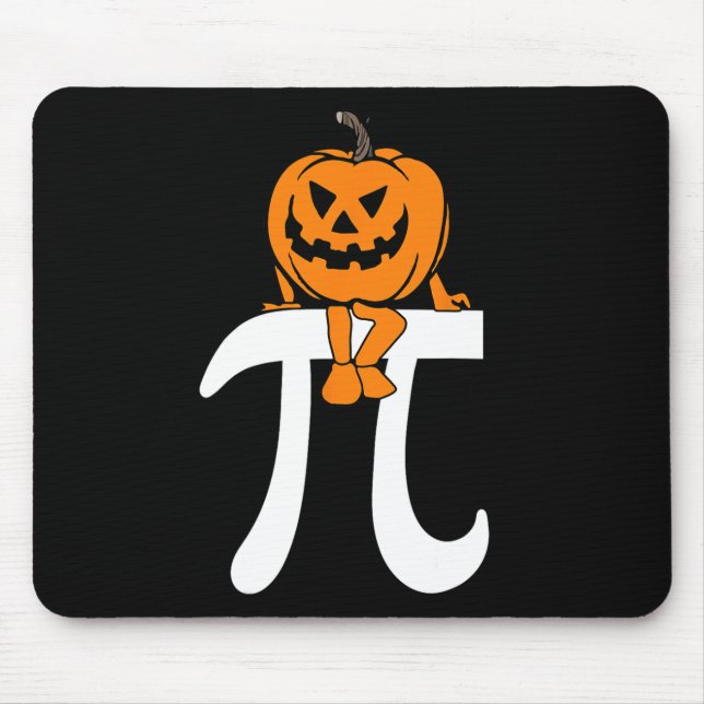 Pumpkin Pie Math Funny Halloween Thanksgiving Pi D Mouse Pad (Front)